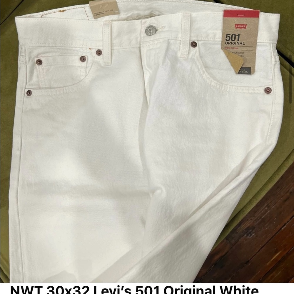 BNWT Levi's White Denim Jeans 30x32